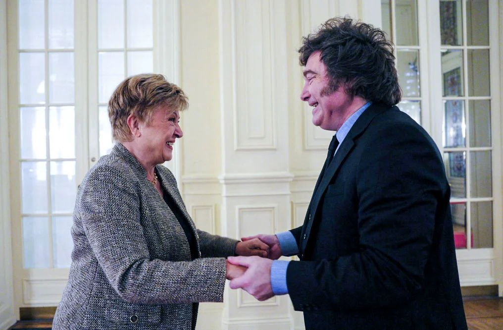 Georgieva y Milei Foto NA @Georgieva