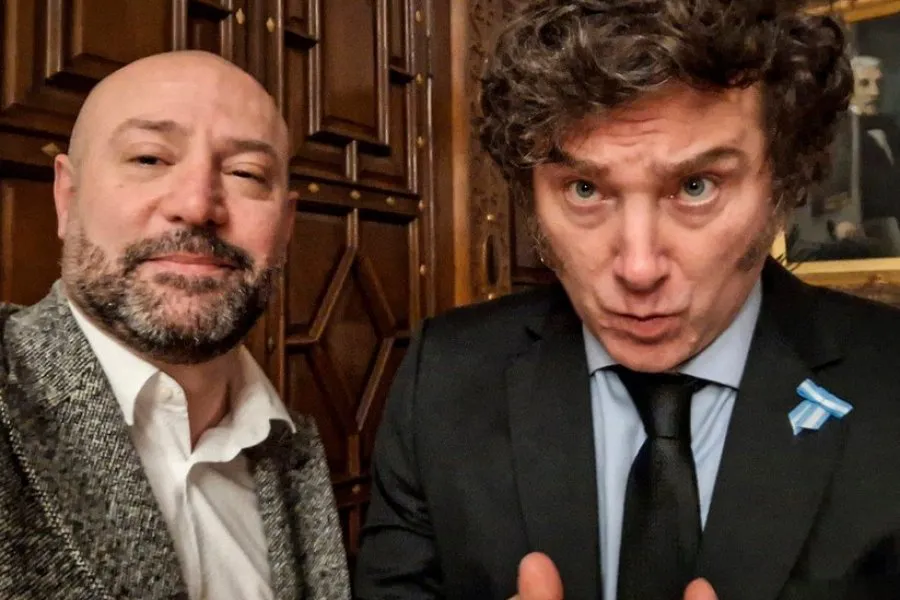 Diego Spagnuolo y Javier Milei (gentileza)