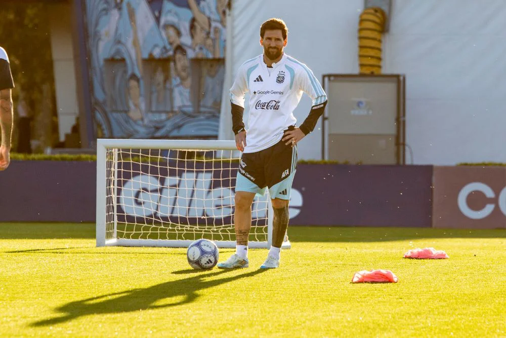 última práctica de Messi con la Selección NA Damián Dopazo