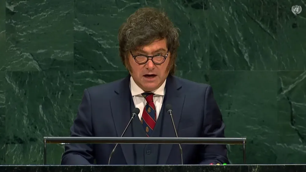 javier milei en la onu by na