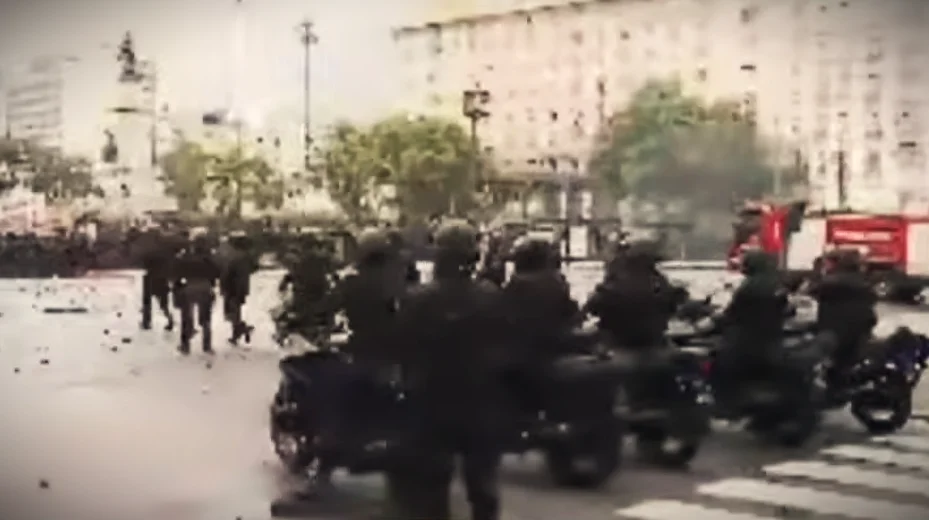 represión a la 5 marcha federal universitaria captura