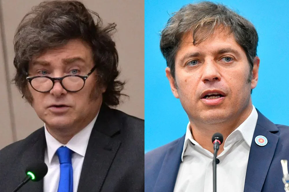 Javier Milei y Axel Kicillof (gentileza)