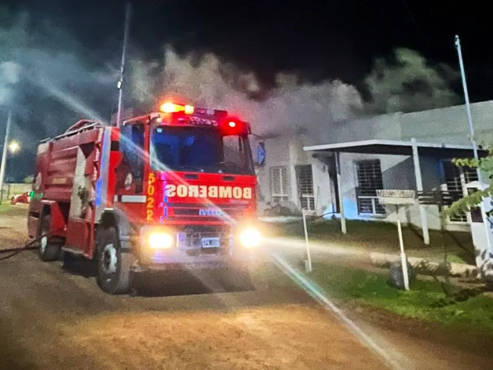 Incendio en Villa Retiro de Horizonte (Policía)