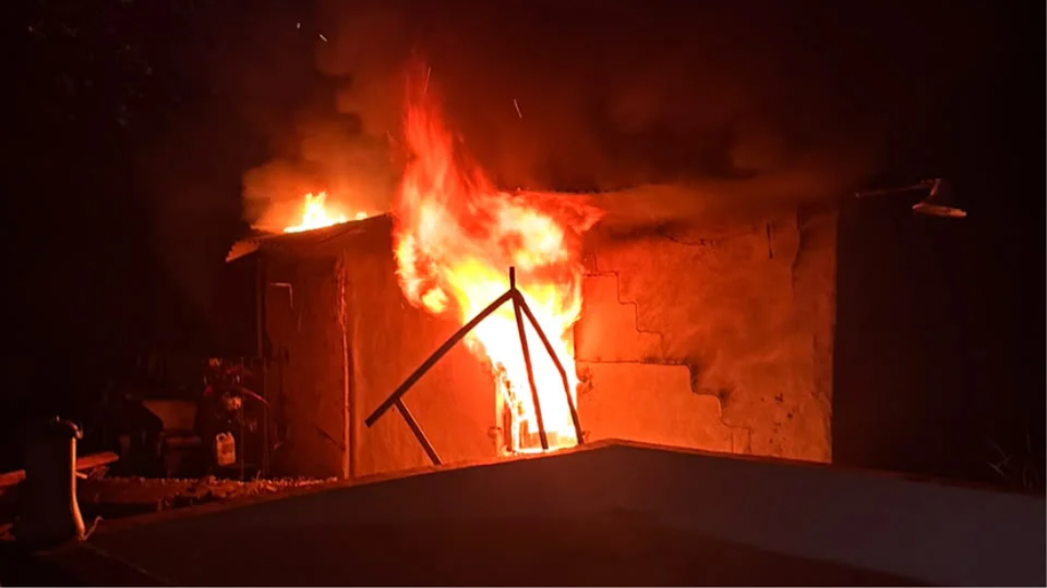 Incendio en barrio Maldonado (Policía)