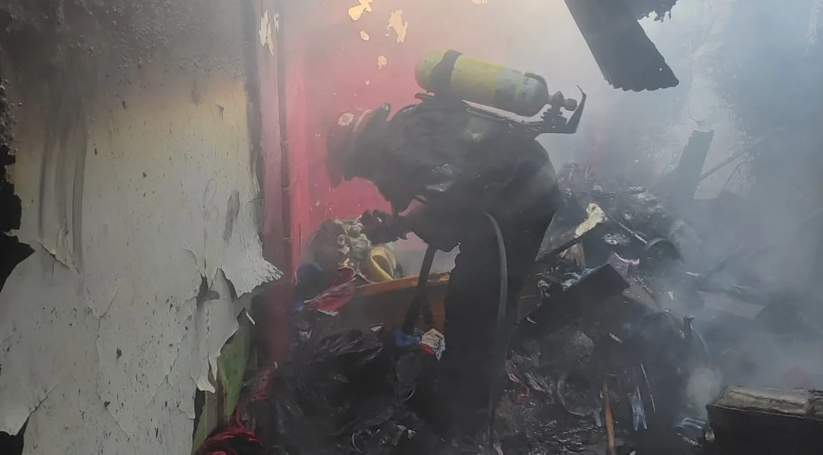 Incendio en barrio La Madrid